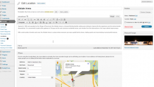 Location Edit Page