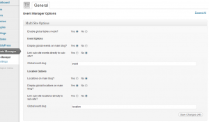 Global Tables Mode Enabled (Not all options will show depending on your settings chosen)