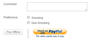 Payment form with Quick Pay Buttons